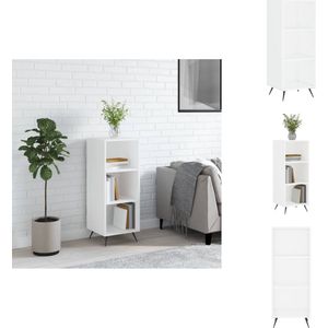 vidaXL Schappenkast - Schappenkasten - Wandkast - Kast - Schappenkast 34,5x32,5x90 cm bewerkt hout wit