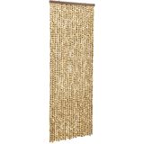 vidaXL-Vliegengordijn-56x200-cm-chenille-beige-en-bruin