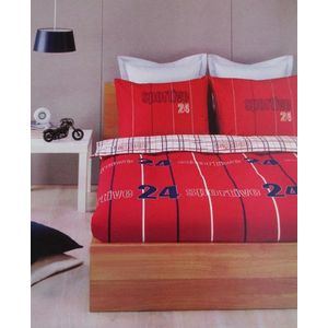 Beddinghouse Sportive Dekbedovertrek - Litsjumeaux - 240x200/220 cm - Rood
