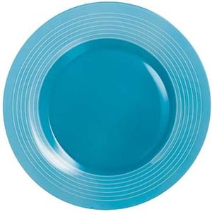 Factory - Dessertbord - Blauw - D19cm - Opaal - (set van 6).