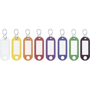 WEDO Sleutelhanger Met S-Ring, 2-Gaats, Assorti (pak 100 stuks)