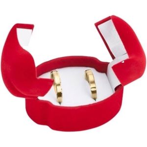 Ringdoosje uitklapbaar rood - bruiloft - aanzoek - verloving - huwelijksaanzoek - liefde- Valentijn - sieradendoos - ring