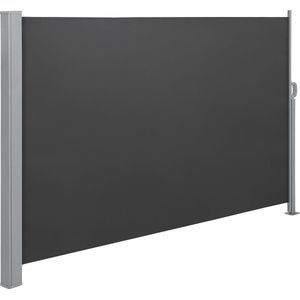 Zijluifel - 160 x 300 cm (H x L) - Uittrekbaar - Privacyscherm - Zonwering - Zijluik - Grijs