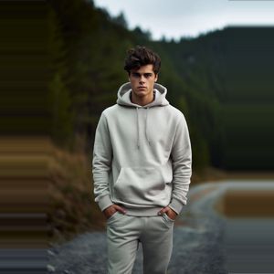 Trendyol Zwarte Normale/Normale Snit Fleece/Warme Sweater Met Capuchon Tmnaw20Sw0163