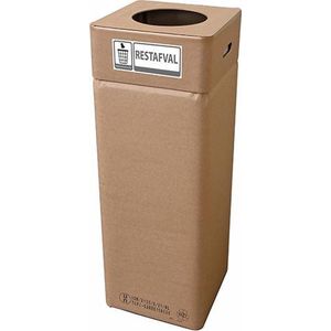 Afvalbak karton, Afvalbox restafval (hoog 97 cm herbruikbaar)