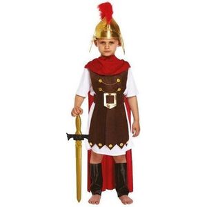 4-Delig Romeinse Gladiator - Jongen - Harnas/Riem/ Cape en Beenbeschermers - Gladiator - Generaal - Carnavalskleding - 4-6 Jaar