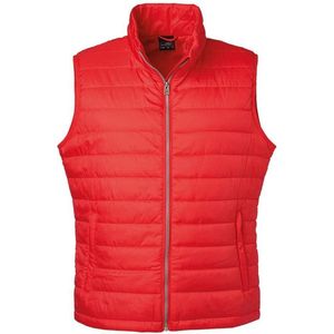 James and Nicholson Heren Waterafstotend Gewatteerd Vest (Rood)