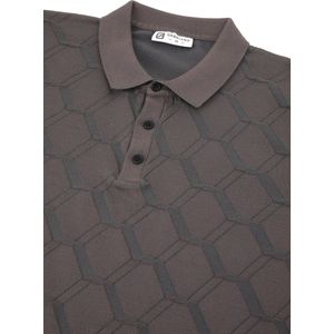 Gabbiano Poloshirt Polo Shirt 234524 Black Coffee Mannen Maat - XL