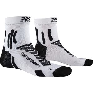 X-socks Hardloopsokken Run Performance Nylon Wit/zwart Mt 42-44