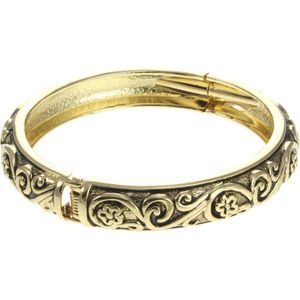 Behave Armband - bangle - dames - goud kleur - design - 18 cm