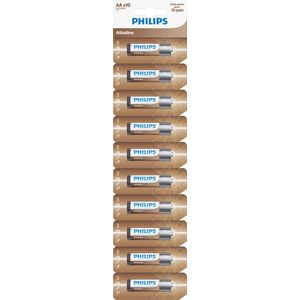 Philips Alkaline Batterij AA LR06 10-Pack