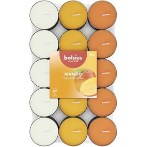 Bolsius - Geurtheelicht - 30 stuks per verpakking - Mango