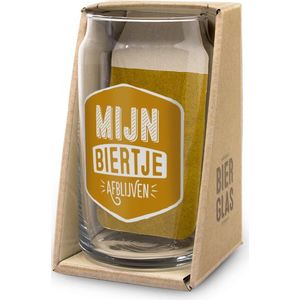 Bierglas - Drop - Mijn Biertje - In cadeauverpakking