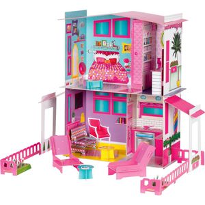 Lisciani Barbie Droomvilla - Set: 14 Delig - Afmetingen: 67 x 22 x 73 cm - Aanbevolen leeftijd: vanaf 4 jaar