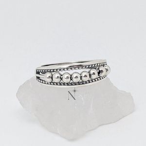 Luminora S925 Pendulum Ring - Fidget Ring Zilver 925 - Anxiety Ring - Stress Ring - Anti Stress Ring - Spinner Ring - Spinning Ring - Draai Ring - Ring Zilver Dames - Zilveren Ring - Wellness Sieraden