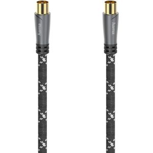 Hama Antennekabel Coax-stekker - Coax-koppeling Metaal Verguld 5,0 M 120 DB