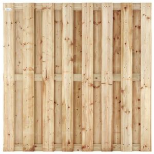 Schutting set vuren Timber recht 15L groen geimpregneerd (5,70 meter)