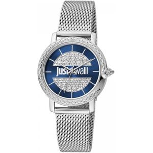 Just Cavalli JC1L212M0225 horloge vrouw - Roestvrij Staal - zilver