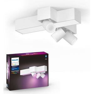 Philips Hue Centris Plafond Opbouwspot - White and Color Ambiance - GU10 - Wit - 3 x 5,7W - Kruisvorm - Bluetooth