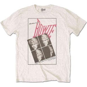 David Bowie - Serious Moonlight Heren T-shirt - L - Wit