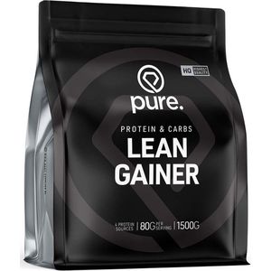 PURE Lean Gainer - chocolade - 1500gr - eiwitten - weight gainer / mass gainer