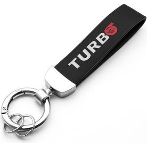 Turbo Sleutelhanger - Kwaliteit - Supercharcher - Sportcar - Keychain - Zwart