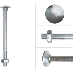 Wovar Slotbouten Verzinkt M10 x 130 mm | 50 stuks