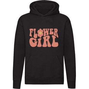 Flower Girl | bloemen | hippie | bloemist | tuinieren | Unisex | Trui | Hoodie | Sweater | Capuchon | Zwart