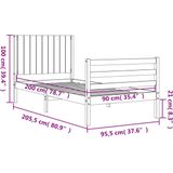 vidaXL-Bedframe-met-hoofdbord-massief-hout-honingbruin-90x200-cm