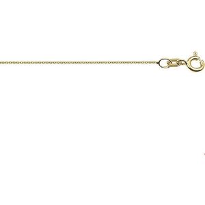The Jewelry Collection Ketting Anker Rond 0,8 mm 38 cm - Goud
