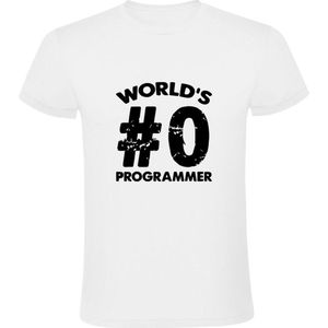 World's #0 programmer Heren T-shirt - computer - it - programmeren - nerd