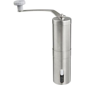 Handmatige Koffiemolen - Hoogwaardige Handkoffiemolen met Keramische Molen - Draagbare Espressomolen - Voor Koffiebonen en Kruiden (Zilver) coffee grinder manual