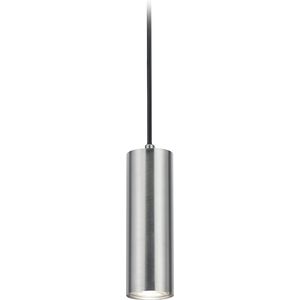 LED Railverlichting - Hanglamp - Trion Dual Monla - 2 Fase - GU10 Fitting - Rond - Mat Nikkel - Aluminium
