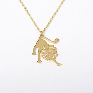 MeYuKu- Sieraden- 14 kaart gouden ketting- Sterrenbeeld- Leeuw