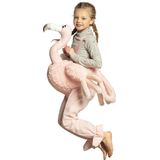 Boland - Kostuum Op een flamingo (one size) - Kinderen - Flamingo - Dieren