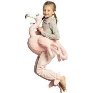 Boland - Kostuum Op een flamingo (one size) - Kinderen - Flamingo - Dieren