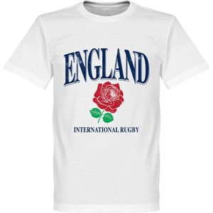 Engeland Rugby T-Shirt - Wit - Kinderen - 128