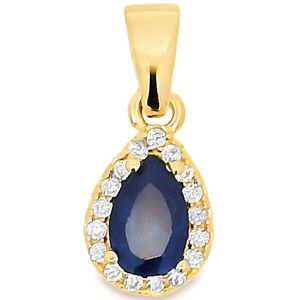 Juwelier Zwartevalk 14 karaat gouden druppel hanger - 14.300-B