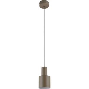 TRIO AGUDO - Hanglamp - Taupe - excl. 1x E27 4 W - Plafondbevestiging - In hoogte verstelbaar