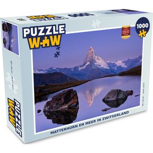 Puzzel Matterhorn en meer in Zwitserland - Legpuzzel - Puzzel 1000 stukjes volwassenen