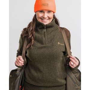 Pinewood Hurricane Sweater - Women - Dark Green Melange