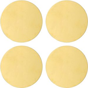 Blokker Onderzetters - 4 Stuks - Goudkleurig