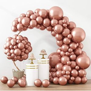 Clixify Ballonnen set compleet - Ballonnenboog rose gold - Gender reveal ballonnen - Alles in 1 Ballonnenpakket Hoge kwaliteit - 92 Stuks - Ballonnenboog Decoratie Feestpakket - Boog- Verjaardag - Babyshower versiering