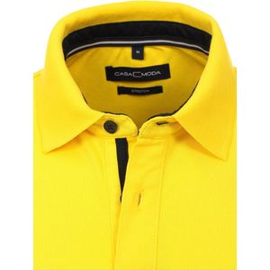 Casa Moda Polo Shirt Comfort Fit Effen Stretch Geel 4470-537 - XXL