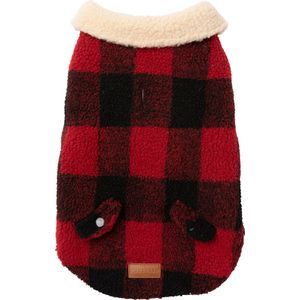 Fuzzyard The Lumberjack Rood&Zwart - Hondenkleding - 65 cm