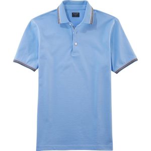 OLYMP Polo Casual - modern fit polo - lichtblauw - Maat: XXL