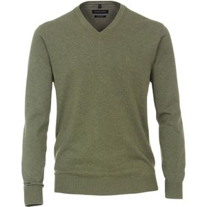 Casa Moda Pullover Army Groen - Maat 5XL - Heren - Pullovers