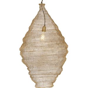 QAZQA nidum - Oosterse Hanglamp - 1 lichts - Ø 600 mm - Goud/messing - Woonkamer | Slaapkamer | Keuken