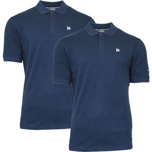 Donnay Polo 2-Pack - Sportpolo - Heren - Maat XL - Navy