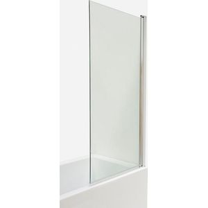WOON-DISCOUNTER.NL - Sundvik 90 x 143 - Chroom - Badwand - - Nano coating - Easy Clean - Douchewand - 109290